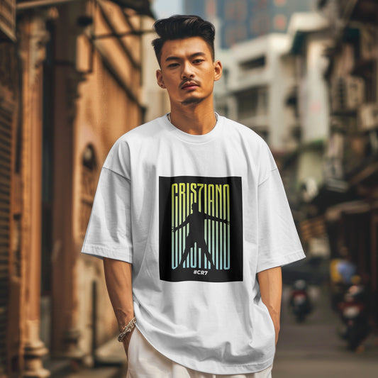 Unisex Oversized Classic Cristiano Printed Tee