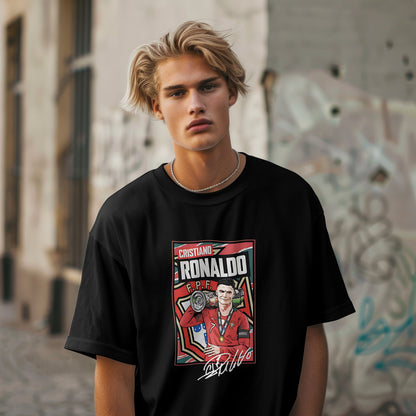 Unisex Oversized Classic Ronaldo Printed Tee